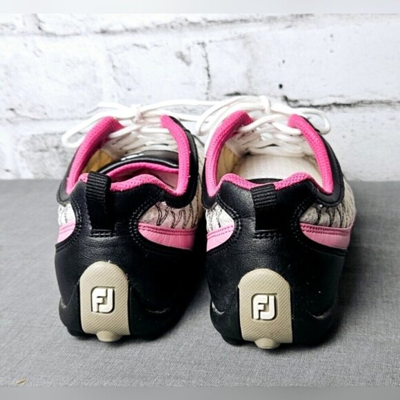 FootJoy Summer Series Pink Spikeless Golf Shoes - 98968 - Picture 4 of 12